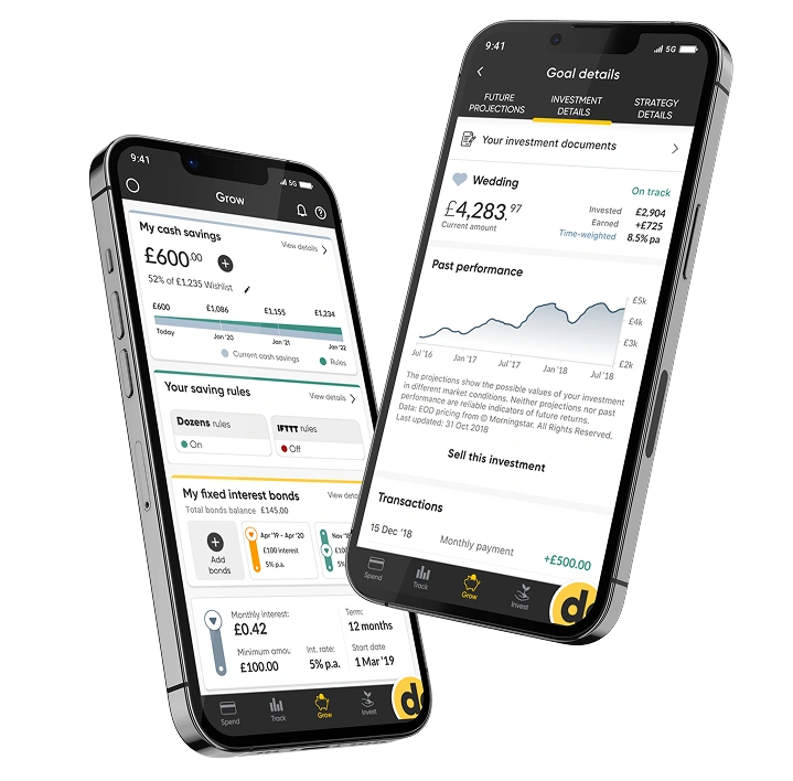 Dozens two mobile app screen