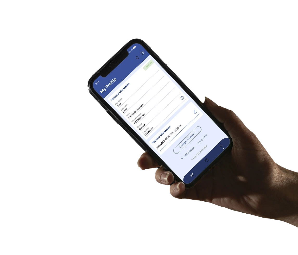 Case mobile app interface